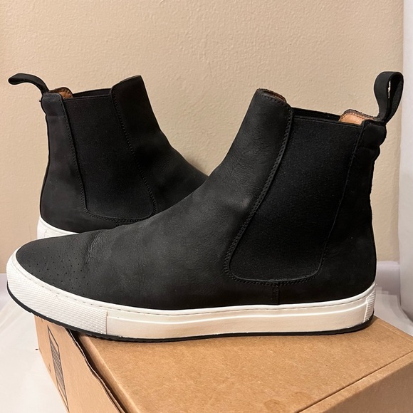 TAFT Leather Pull-On High Top Sneakers EU 45 US 12 - Picture 9 of 16